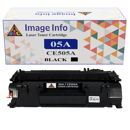 ImageInfo 05A / CE505A Compatible Black Toner Cartridge Compatible for HP Laserjet P2032, P2035, P2035n, P2055, P2055d, P2055dn, P2055X and Canon LBP 6300, 6650