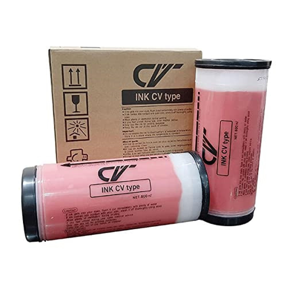 ImageInfo S7220 Red Ink for Riso CV3230 / CV 3030 / CV3130 / CV1200 Digital Duplicator - Twin Pack