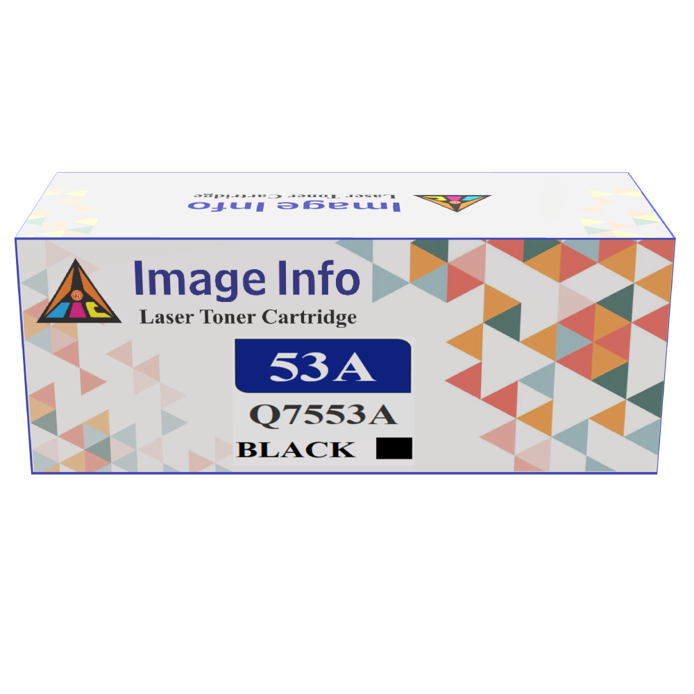 ImageInfo 53A Black Toner Cartridge for HP Q7553A Compatible. BOX