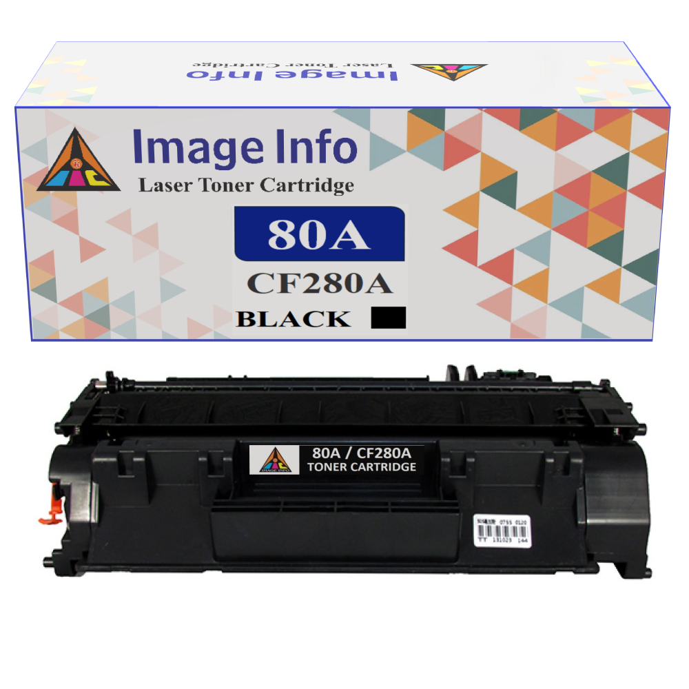 ImageInfo 80A/ CF280A/ 280A Toner Cartridge Compatible for Use in HP Laserjet Pro 400, M401, M401d, HP M401dn, M425dn Printers - Black Ink Toner Cartridge.