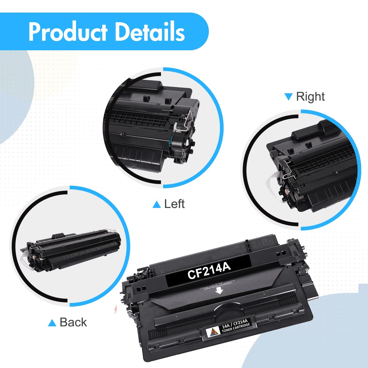 CF214A 14A Black High-Yield Toner Cartridge 1-Pack Compatible for HP Enterprise MFP 700 M712 M712n M725 M725dn M712dn M725f M725z M712xh M725z M712 M725 Series Printer45