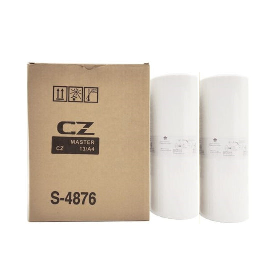 ImageInfo S-4876 Master Roll A4 Size For Riso CZ1860 / CZ180 / CV100 Digital Duplicator - Twin Pack