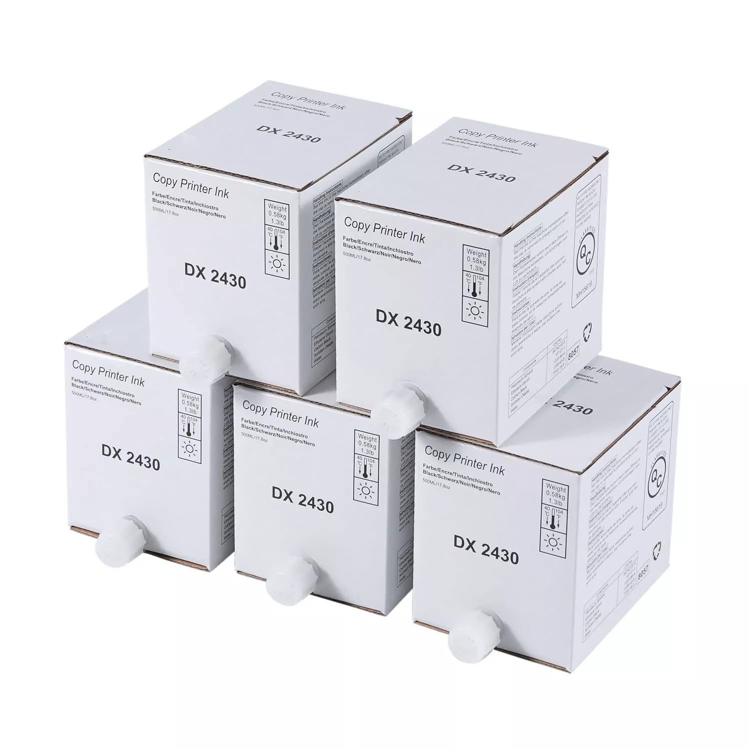 Copy Printer DX2430 Ink Black For Ricoh Priport DX 2430 Digital Duplicator Photocopier Machine PACK OF  5 OPEN