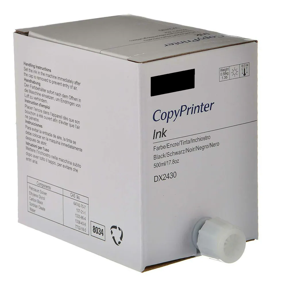 Copy Printer DX2430 Ink Black For Ricoh Priport DX 2430 Digital Duplicator Photocopier Machine main box