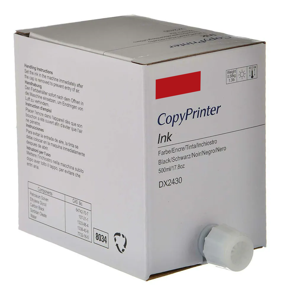 Copy Printer DX2430 Ink Red For Ricoh Priport DX 2430 Digital Duplicator Photocopier Machine main box