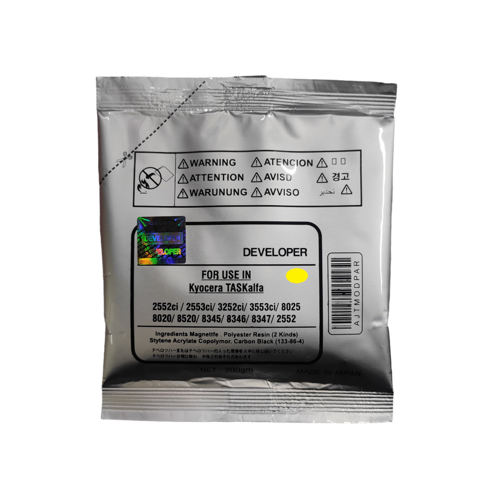 Developer Toner Powder Yellow For Kyocera TASKalfa 2552ci / 2553ci / 3525ci / 3553ci / C8025 / C8020 / C8520 / C8345 / C8346 / C8347 Color Printer copier Machine