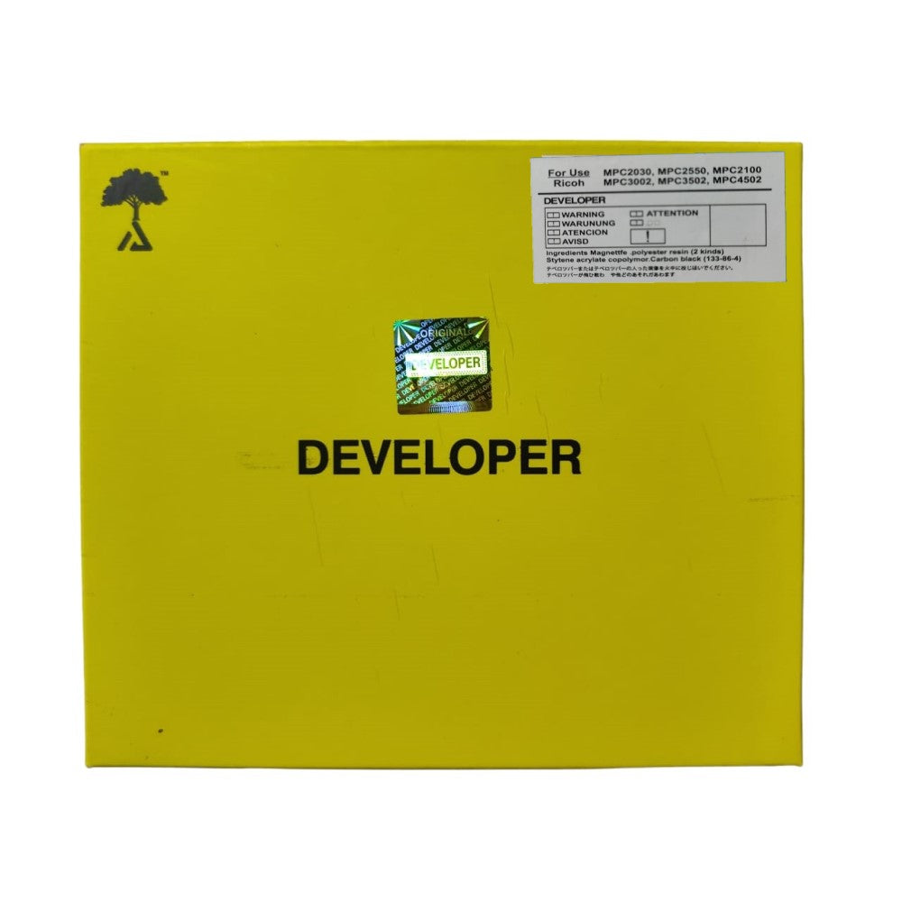 Developer Powder Yellow For Ricoh Aficio MP C2030 / C2050 / C2550 / C2100 / C3002 / C3502 / C4502 / C5502 Color Copier Machine