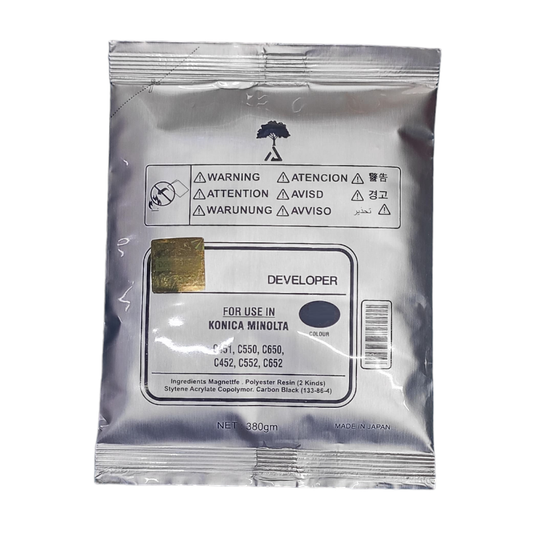 Developer Toner Powder Black For Konica Minolta BizHub C451 / C550 / C650 / C452 / C552 / C652 Color Copier Machine