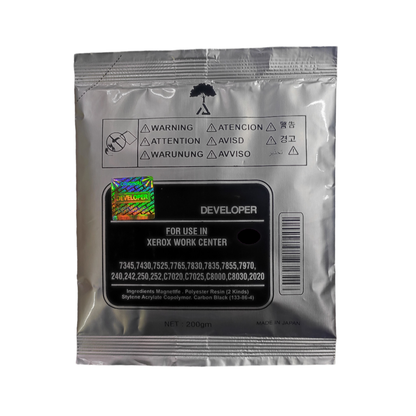 Developer Toner Powder Black For Xerox WorkCentre 7345, 7430, 7525, 7765, 7830 , 7835, 7855, 7970, C7020, C7025, C8000, C8030, SC2020 Color Copier Machine 2