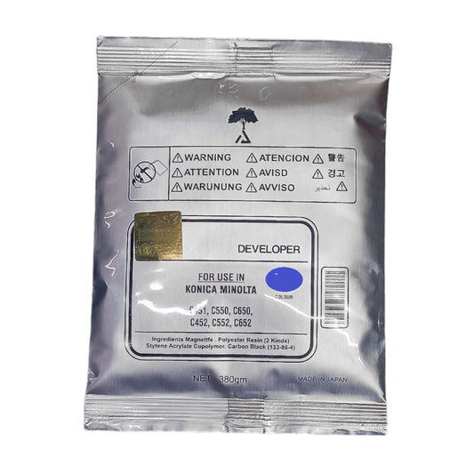 Developer Toner Powder Cyan For Konica Minolta BizHub C451 / C550 / C650 / C452 / C552 / C652 Color Copier Machine