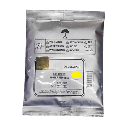 Developer Toner Powder Yellow For Konica Minolta BizHub C451 / C550 / C650 / C452 / C552 / C652 Color Copier Machine 2