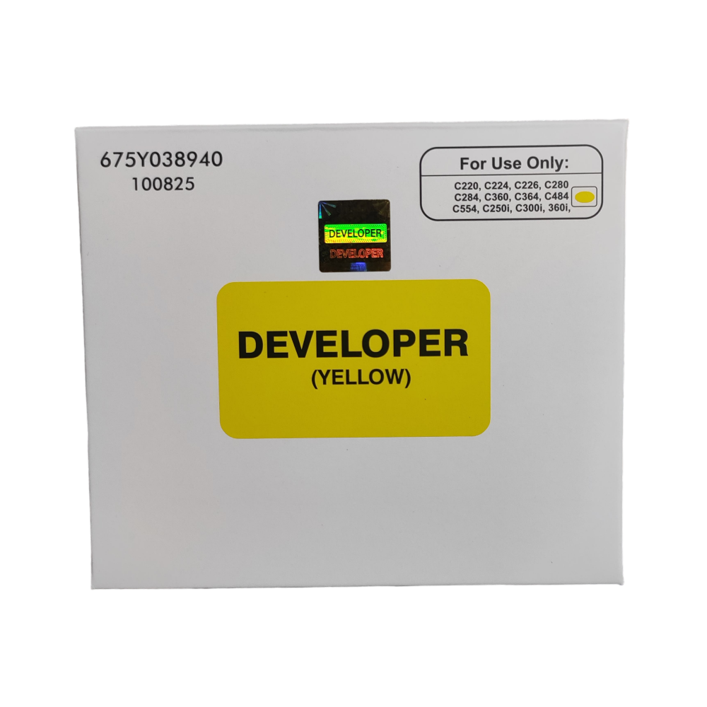 Developer Toner Powder Yellow For Konica Minolta Bizhub C220 / C360 / C454E / C360I / C226 Color Laser Multifunction Printer