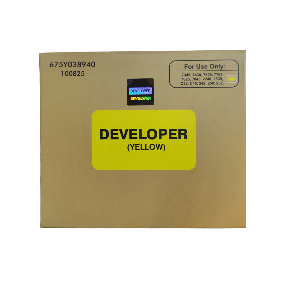 Developer Toner Powder Yellow For Xerox WorkCentre 7345, 7430, 7525, 7765, 7830 , 7835, 7855, 7970, C7020, C7025, C8000, C8030, SC2020 Color Copier Machine