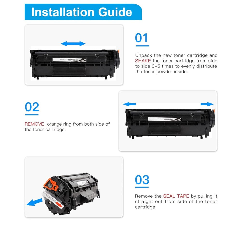 Easy Refill 12a Toner Cartridge For HP Q2612a Laserjet M1005 Mfp 1020 1010 1012 1015 1018 1022 1022n 1022nw 3015 3020 3030 3050 3050z 3052 3055 M1319 Printer 5