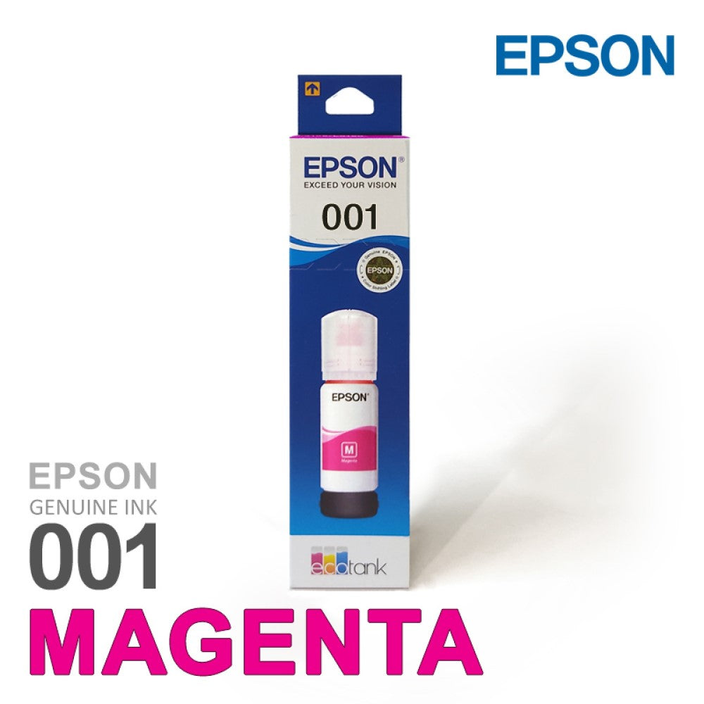 Epson 001 magenta ink bottle for ecotank L4260 L4150 L14150 L6270 L4160 L6170 L405 L6190 L6160 Printers 70 ml – imageinfo.in