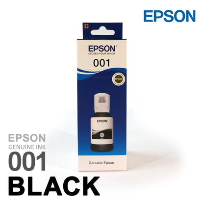 Epson 001 Black ink bottle for ecotank L4260 L4150 L14150 L6270 L4160 L6170 L405 L6190 L6160 Printers 127 ml – imageinfo.in