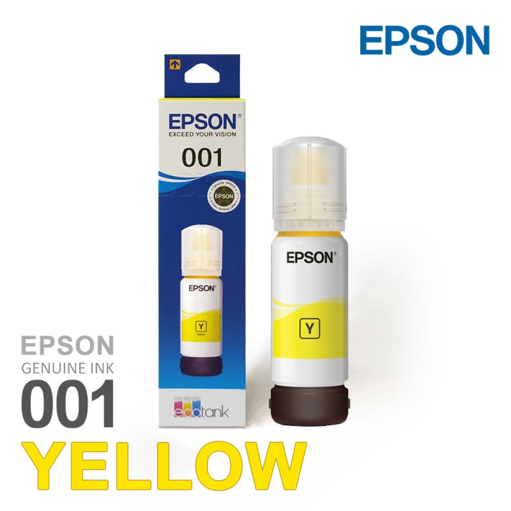 Epson 001 yellow ink bottle for ecotank L4260 L4150 L14150 L6270 L4160 L6170 L405 L6190 L6160 Printers 70 ml – imageinfo.in