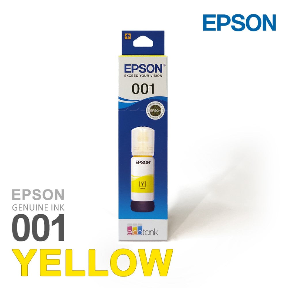 Epson 001 yellow ink bottle for ecotank L4260 L4150 L14150 L6270 L4160 L6170 L405 L6190 L6160 Printers 70 ml – imageinfo.in