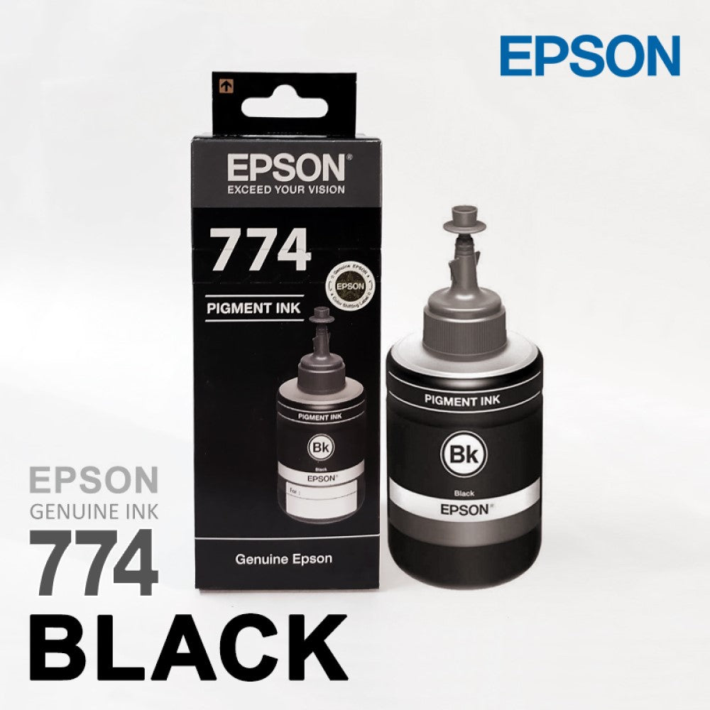 Epson Black Mono Pigment 774 140 ml Ink Bottle T7741 main