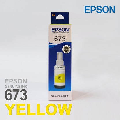 Epson T6734 / 673 Yellow Genuine Ink Bottle 70 ml front