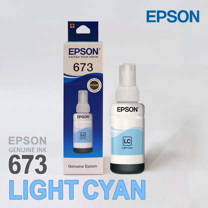 Epson T6735 673 Light Cyan Genuine Ink Bottle 70 ml main