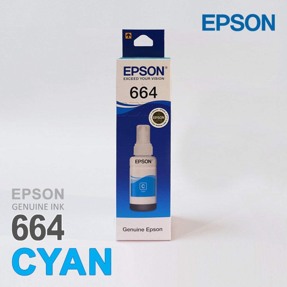 Epson T6642 / 664 Cyan Genuine Ink Bottle 70 ml