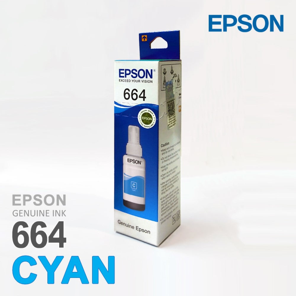 Epson T6642 / 664 Cyan Genuine Ink Bottle 70 ml