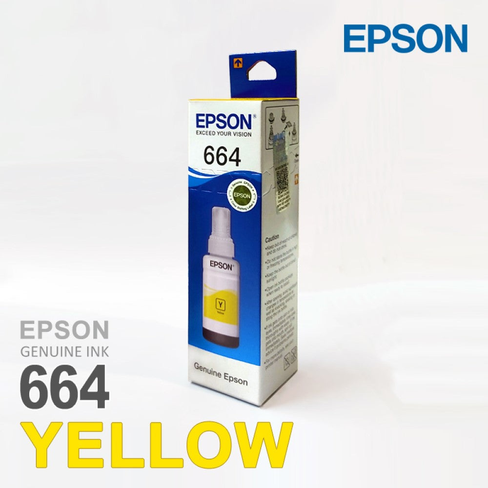 Epson T6643 / 664 Yellow Genuine Ink Bottle 70 ml