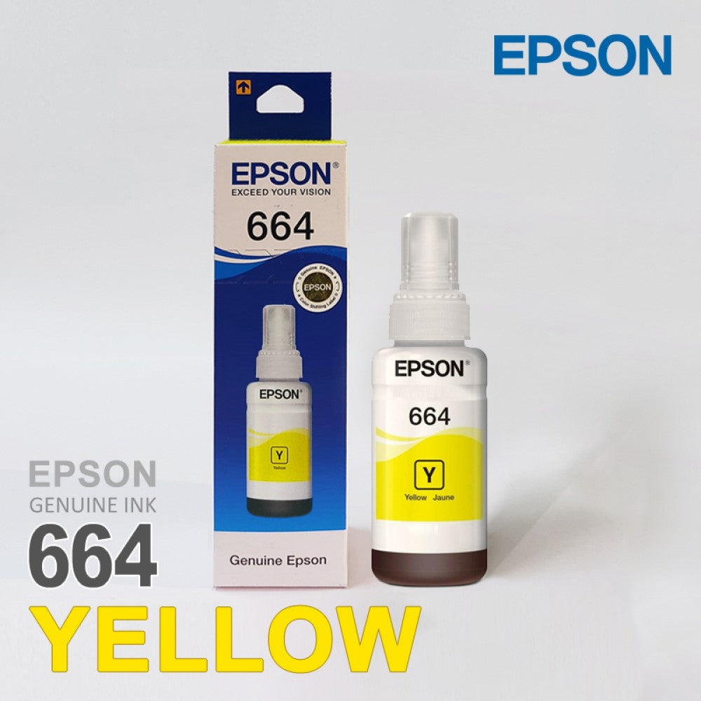 Epson T6643 / 664 Yellow Genuine Ink Bottle 70 ml