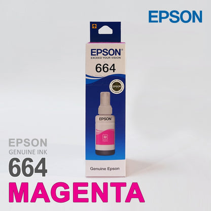 Epson T6644 / 664 Magenta Genuine Ink Bottle 70 ml