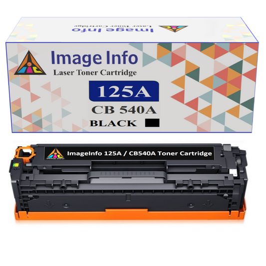 IMAGEINFO 125A CB540A BLACK TONER CARTRIDGE COMPATIBLE FOR HP LASERJET COLOR CP1215 CP1515N CM1312 MFP CM1312NFI CP1518NI CM1312N CP1217 CP1510 CP1514N PRINTER