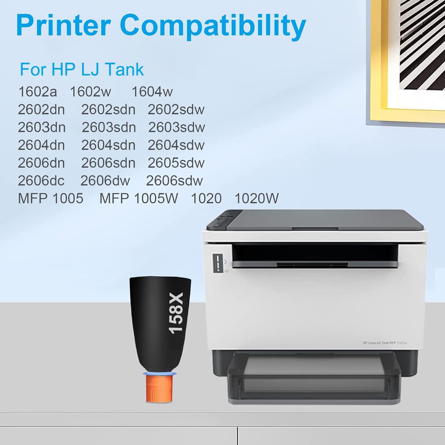 ImageInfo 158X Black Toner Cartridge for HP W1580X Compatible 3