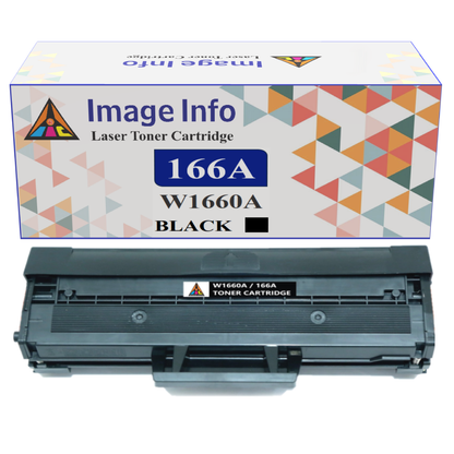 ImageInfo 166A Toner Cartridge Black for HP W1660A Compatible With chip