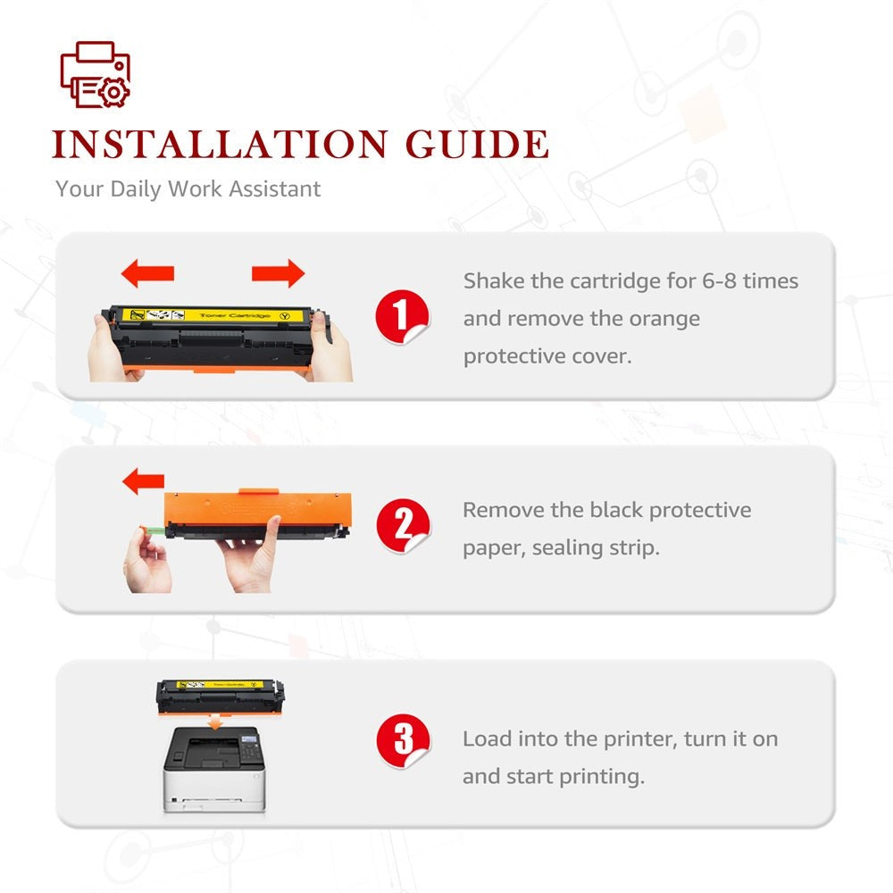 ImageInfo 542A Yellow Toner Cartridge for HP 125A / CB542A Compatible